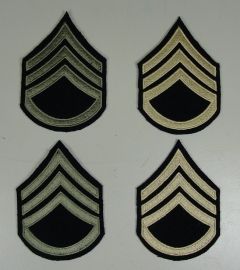 Staff Sergeant rangen set (4 strepen)  - wool base - groen of khaki
