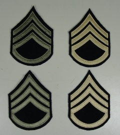 Staff Sergeant rangen set (4 strepen)  - wool base - Groen of khaki