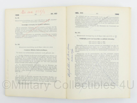 Recueil militair en legerorders tweede deel 1941-1948 - 7e beknopte uitgave - bijgewerkt tot en met legerorde 1950 - origineel
