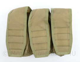 Defensie en US Army Molle coyote triple magazin pouch M4 C7 C8 - merk Cordura -26 x 8 x 20 cm - Spec-Ops  - nieuwstaat - origineel