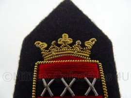 Kraagspiegels gemeente Amsterdam of politie Amsterdam - 4 x 8 cm - origineel