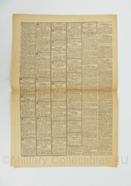 WO2 Duitse krant Tageszeitung nr. 206 2 september 1943 - 47 x 32 cm - origineel