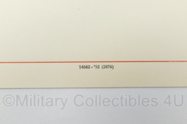 Defensie oorkonde Ereteken voor Orde en Vrede - 29,5 x 20,5 cm - ongebruikt - origineel