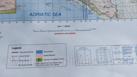 Grote militaire Topografische kaart Bosnia and Herzegovina Cantons and Opstinas - 91 x 67 cm -origineel