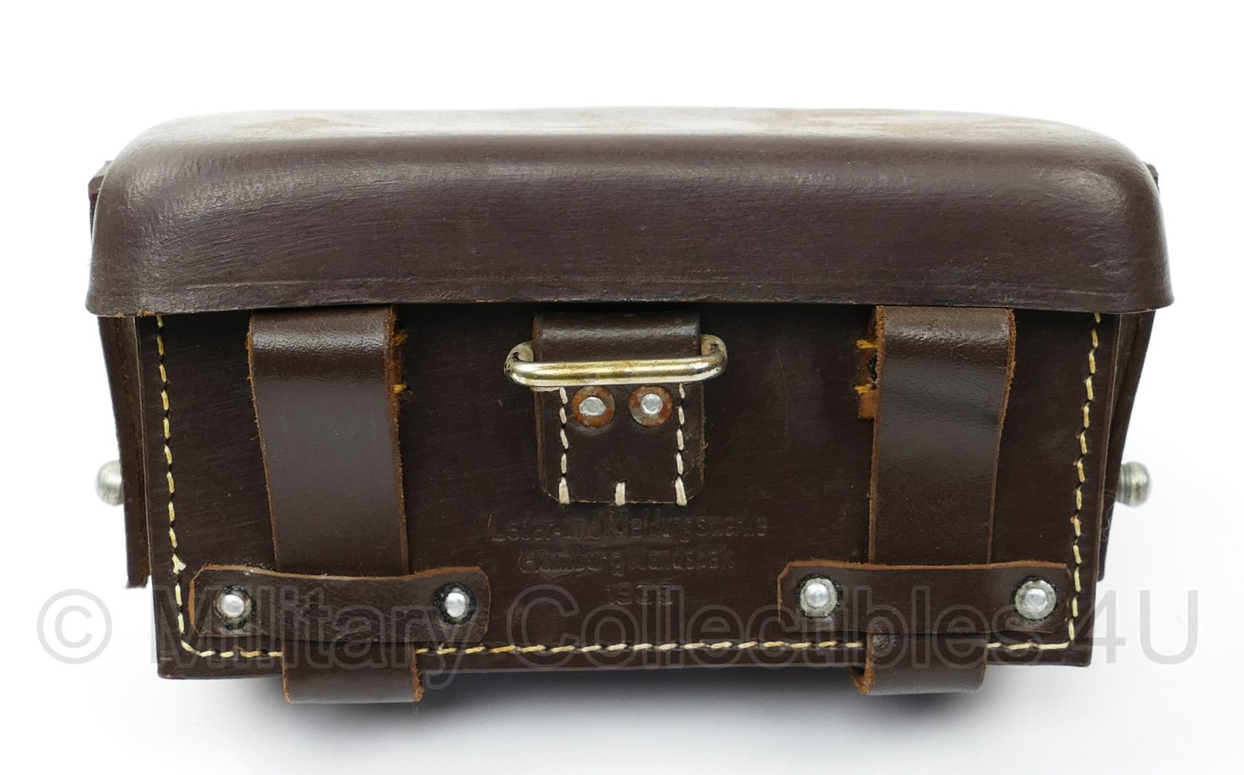 WO2 Duitse Sanitäter medische tas 1939 bruin leder - replica
