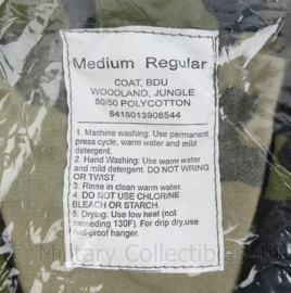 Korps Mariniers Eritrea Missie Jungle Woodland jas en broek - nieuw in de verpakking - Medium Regular - origineel