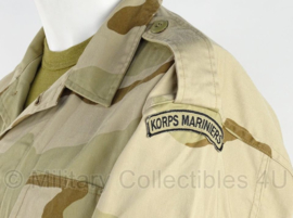 KM Korps Mariniers Desert jas (us army desert camo) - met zwart klittenband voor naamlint - maat Medium Regular - origineel