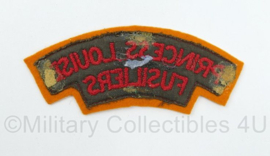 Canadian Army shoulder title ENKEL Princess Louise Fusiliers - 12,5 x 5 cm - origineel