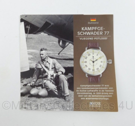 Atlas Pilot Watch Collection WO2 Duits Kampfgeschwader 77  - NIEUW - replica
