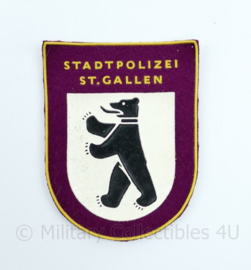 Zwitserse Stadtpolizei ST Gallen embleem  - 6,5  x 9 cm - origineel