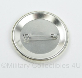 KMARNS Korps Mariniers Qua Patet Orbis button 1665-1990 - diameter 6 cm - origineel