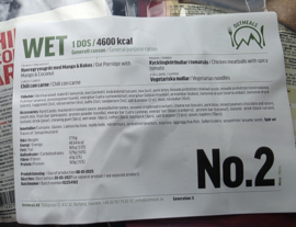 1 zak 24uurs rantsoen Maaltijd zak 24 Hour OUTMEALS General Ration  Army 4600 kcal - menu 2 of menu 17 - houdbaar 2027