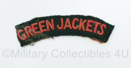 British Army shoulder title ENKEL Royal Green Jackets - 9 x 3 cm - origineel