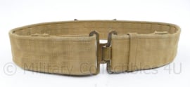 Wo2 Britse Koppel khaki webbing  1944 - 84 x 5,5 cm - origineel