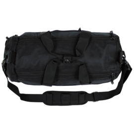 Ronde tactical bag zwart - 12 liter