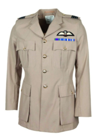 Britse leger Officer uniform jas Zandkleur -  met assorti insignes  -  origineel