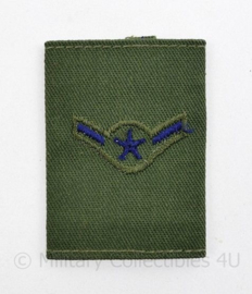 USAF US Air Force enkele epaulet  voor de borst van de Goretex jas - Rang Airman - 6 x 4 cm -  origineel