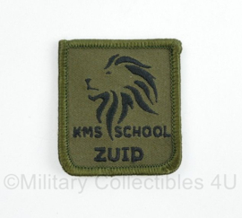 KL Nederlandse leger  KMS Zuid KMS School Zuid Koninklijke Militaire School borstembleem - met klittenband - 5 x 5 cm - origineel