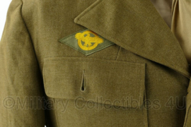WO2 US Army Air Force Corporal Class A jacket april 1941 met medal bar - maat 37L = NL maat 47 Long - origineel