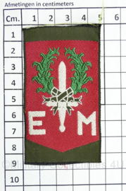 Defensie zeldzame misdruk van 1e divisie 7 december embleem - 9 x 5 cm - origineel