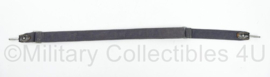 WO2 Duitse Luftwaffe broodzak draagriem graublau met zwart leder - ongestempeld - 77 x 3 cm - origineel