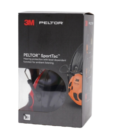 3M Peltor SportTac Hunting hoofdtelefoon - met groene en oranje kappen set -  nieuw in doos - origineel