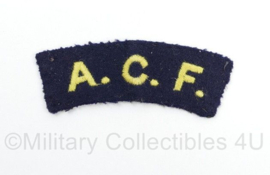 Britse leger ACF Army Cadet Force shoulder title - 8 x 3 cm - origineel