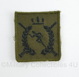 Defensie Sportinstructeur borstembleem - met klittenband - 5 x 5 cm - origineel