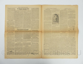 WO2 Duitse krant Tageszeitung nr. 207 4/5 september 1943 - 47 x 23 cm - origineel