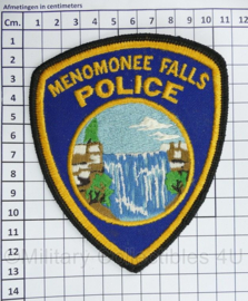 Amerikaanse Politie embleem American Menomenee Falls Police patch - 13 x 10,5 cm - origineel