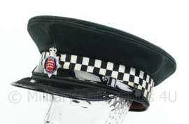 Britse politie pet met insigne - Essex Police - hoge rang met band op klep - maat 59 - origineel
