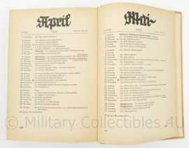 Boek Ewiges Deutschland met persoonlijk tekst Weihnachten 1938 - origineel