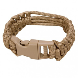 Paracord Horloge armband COYOTE - meerdere maten