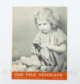 Tijdschrift Ons Vrije Nederland 5e jaargang No 46 - 20 april 1946 - origineel