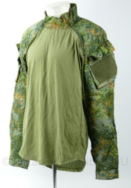 NFP Green Combatshirt UBAC proefmodel Elbit System Seyntex met schuine rits - maat Extra Large - licht gedragen  - origineel