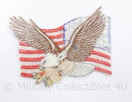 American Eagle and flag patch - 9,5 x 7,5 cm- nieuw gemaakt