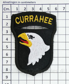 WO2 US Army 101st Airborne Division "Currahee" patch met klittenband- 8,4 x 6 cm