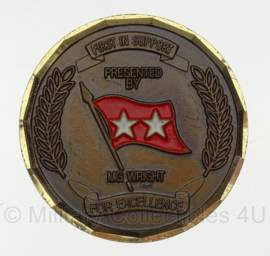 21st Theater Army Area Command Kaiserslautern Coin For Excellence - origineel