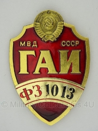 Russian Highway Patrol politie badge "1013"- origineel