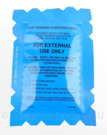KL Koninklijke Landmacht gasmasker ontsmettingsgel training reactive skin decontamination Training lotion (training use) - Origineel