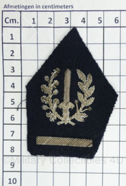 Belgische Politie luxe kraagspiegels PAAR Commissaris  metaaldraad - 8 x 5,5 cm - origineel