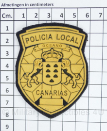 Embleem Spaanse Policia Local Canarias - met klittenband - 7,5 x 6 cm - origineel