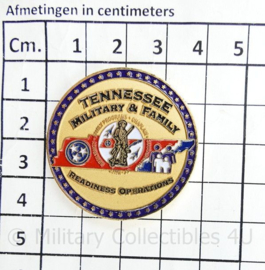 Coin Tennessee YRRP Military and Family National Guard coin - Yellow Ribbon Reintegration Program - diameter 4 cm - origineel
