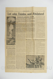 Duitse krant 14 augustus 1946 - 46 x 30 cm - origineel