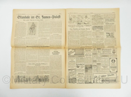 WO2 Duitse krant 8 Uhr Blatt 8 september 1941 - 47 x 32 cm - origineel