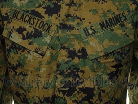 US Marine Corps Marpat jas - Digital Woodland - 32 XS - met insignes - origineel