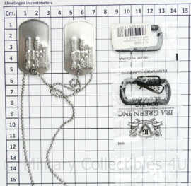 Originele US Army dogtag set - complete set - origineel