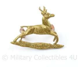 WO2 Britse cap badge Bedfordshire Yeomanry  - 2,5 x 3 cm -  origineel