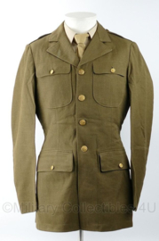 US Army Wo2 Class A uniformjas  - size 35 XL - met naam van de SOLDAAT - Corey H.R. -  origineel WO2 1940