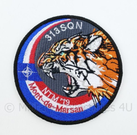 KLU Luchtmacht 313 SQN NTM '19 Mont-de-Marsan embleem - met klittenband - diameter 9 cm